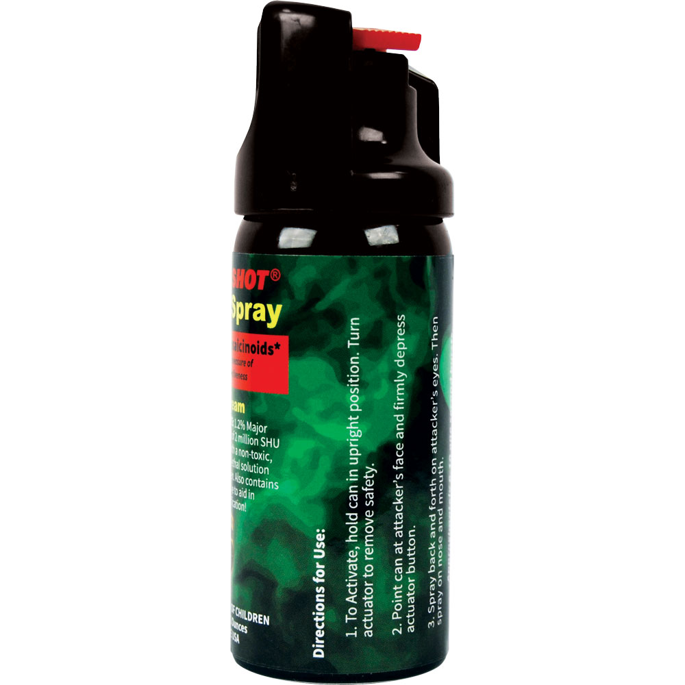 Pepper Shot 1.2% MC 2 oz pepper spray stream view 4